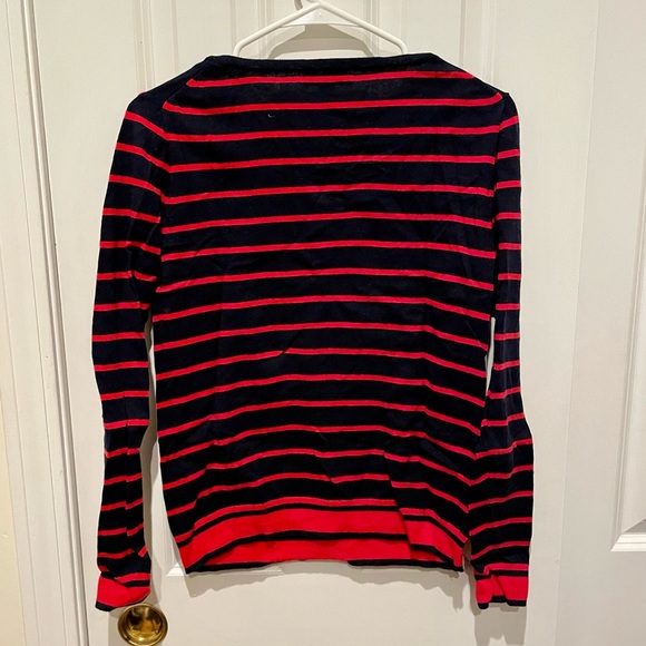 Jcrew mercantile red and black striped sweater size XS - Picture 4 of 5